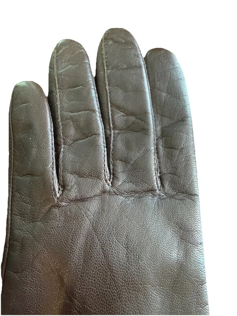 Fownes Vintage Leather Dress Gloves Women’s Classic Brown Size 8
